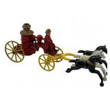 Metal Horse w/ Fire Buggy #5 Damaged