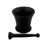 Cast Iron Mortar & Pestle 2pc. Set 5.25'x5.5'