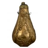 Brass Powder Horn 6.5'x3.5'x1.5'