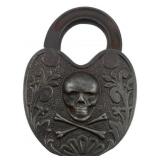 Skull & Bones Padlock w/o Key 3.5'x2.5'