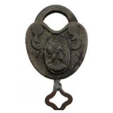 Antique Padlock w/Key 2'x1.5'