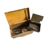 Lot Antique Tools w/ Wood Boxes 9'x16'x8'
