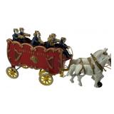 Vtg Kenton Overland Circus Horse Drawn Wagon