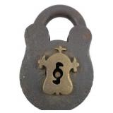 Antique Padlock w/o Key 4'x3'
