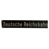 Deutsche Reichsbahn Metal Sign 23.5'x4'