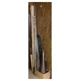 Lot Assorted Metal Rods & Poles AS IS