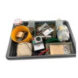 Box Lot of Misc Tools & Hardware