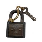 Brass Turn Germany Padlock w/Key 3'x2'
