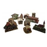 Group Lot of Model Train Display Houses