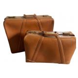 Pr Vintage Brown Leather Luggage Bags