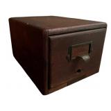 Vtg Wood File Drawer Box 6'x7.5'x12'