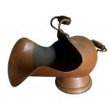Vintage Copper Coal Scuttle 16'x20'x13'