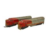 2pc. Santa Fe Locomotives (O Scale) 4'x13'x3'