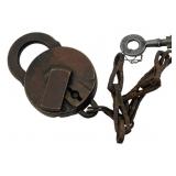 Ames Sword Co. Padlock w/Key 3'x2.75'