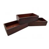 Group of 3 Antique Wood Boxes