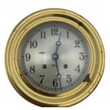Chelsea Ships Bell Brass Clock 3.75'x7.25'