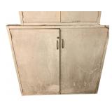 2 Door Metal Cabinet w/ Contents - 47 x 50 x 16