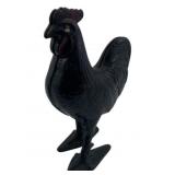 Vtg Cast Iron Rooster Piggy Bank 5'x4'x1'