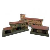 3 Marklin Train Stations 6'x14'x5'