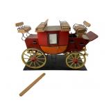 Vintage Stagecoach Model w/ Damage 9'x13'x6'