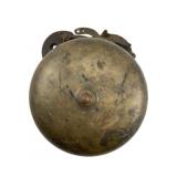 Vintage Brass Pull Lever Bell 3'x9'x7.5'