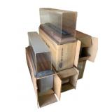 Group Lot of Train Display Cases 7 Total