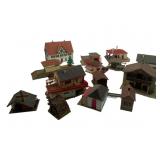 Group Lot of HO Scale Train Display Buildings