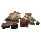Group Lot of Model Train Display Houses