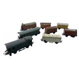 Group Lot of 8 Marklin Train Cars 2'x2'x6'