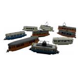 Group Lot of 9 Hamo Train Cars 2'x2'x7'