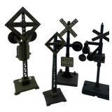 Group Lot of 4 Railroad Crossing Signs 8'