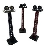 Group Lot of 3 Railroad Flood Towers 12'