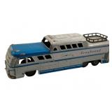 Greyhound Tin Litho Metal Bus 11.5'x3'x3'