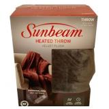 Sunbeam Heated Velvet Throw Velvet Plush