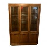 Mid Century China Cabinet - 78 x 50 x 16