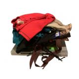 Lot of Assorted Clothing Items & DVD Player