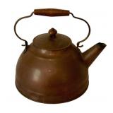 Vintage Copper Tea Kettle - 8 x 8.5