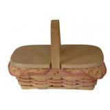 Longaberger Basket w/ Lid - 4 x 8 x 6