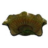 Carnival Glass Bowl - 10 Inches Round