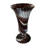 Vintage Westmoreland Purple Slag Glass Vase