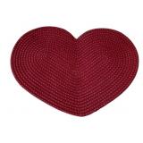 Heart Shaped Braided Rug - 31 x 22