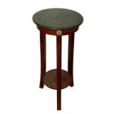 Marble Top Plant Stand - 12 x 27
