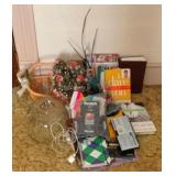 Lot of Assorted Decor Items - Basket, Books