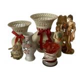 Lot of Assorted Vases, Figurines & More
