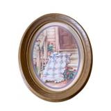 Oval Framed Print - 16 x 13