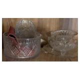 Cabinet Lot of Assoted Glass Items