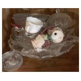 Cabinet Lot of Assoted Glass Items
