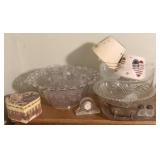 Lot of Assorted Glass Bowls & More