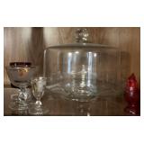 Cabinet Lot of Assoted Glass Items