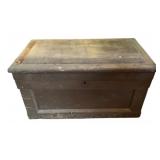 Primitive Wooden Trunk - 20 x 34.5 x 19